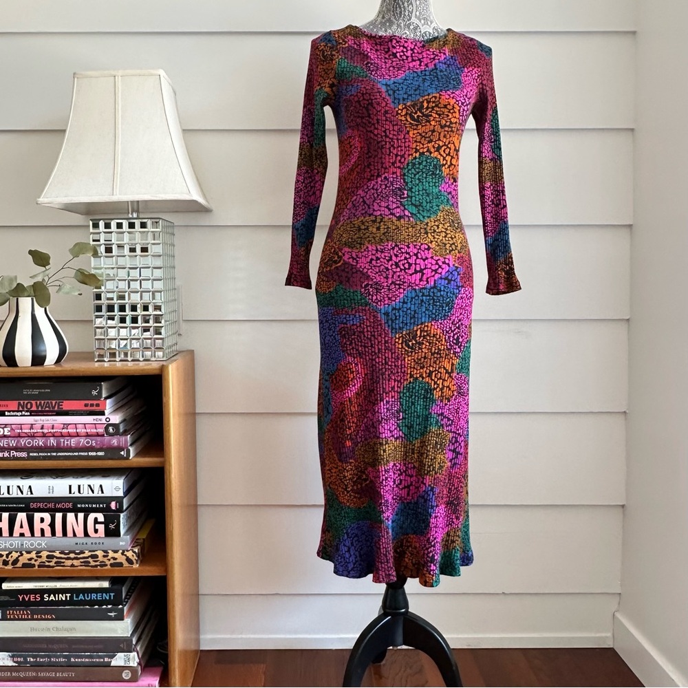FARM Rio Multicolor Abstract Midi Dress - Picture 5 of 11